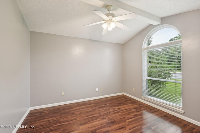 12551 Hunters Branch Way, Jacksonville, FL 32224 - unfurnished room featuring dark wood-type flooring, a ceiling fan, and a textured ceiling