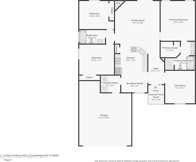 12551 Hunters Branch Way, Jacksonville, FL 32224 - view of home floor plan
