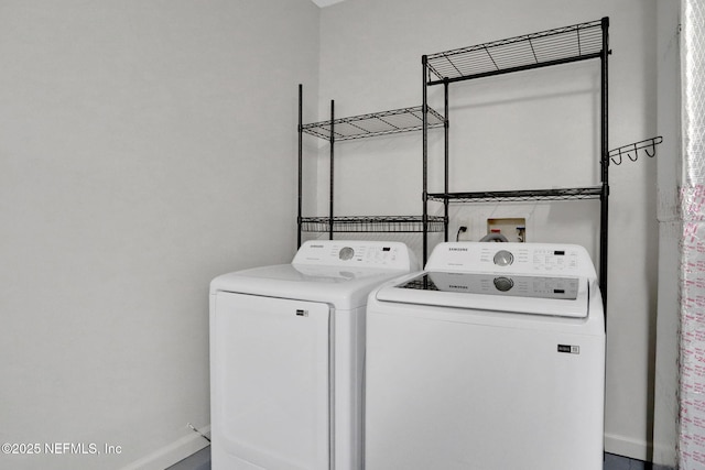 732 Putters Green Way, Saint Johns, FL 32259 - washroom with baseboards and independent washer and dryer