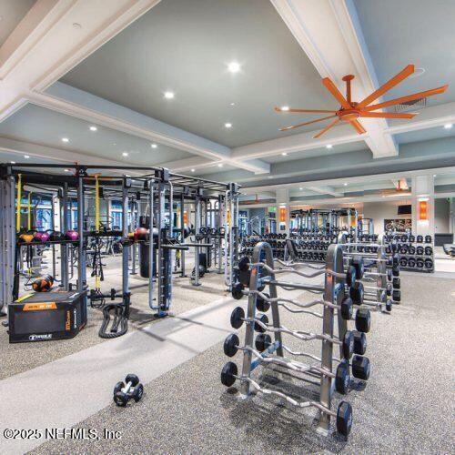 67 Carmella Ct, Saint Augustine, FL 32092 - exercise room with recessed lighting