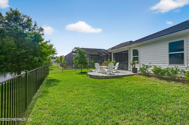 204 Bryson Dr, Fruit Cove, FL 32259 - fenced backyard with a patio area