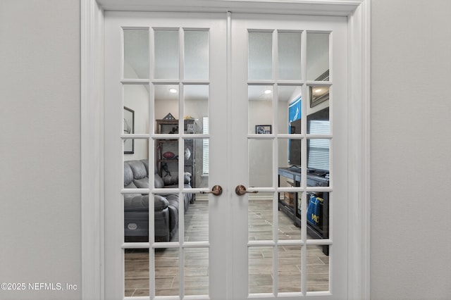 204 Bryson Dr, Fruit Cove, FL 32259 - detailed view of french doors and wood finished floors