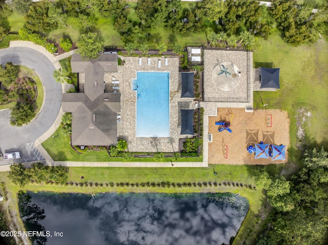 204 Bryson Dr, Fruit Cove, FL 32259 - aerial view of a pool area