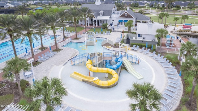 73 Ripple Rd, Saint Johns, FL 32095 - aerial view of residential area with a pool area