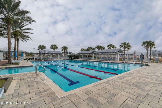 73 Ripple Rd, Saint Johns, FL 32095 - community pool with a gazebo and a patio