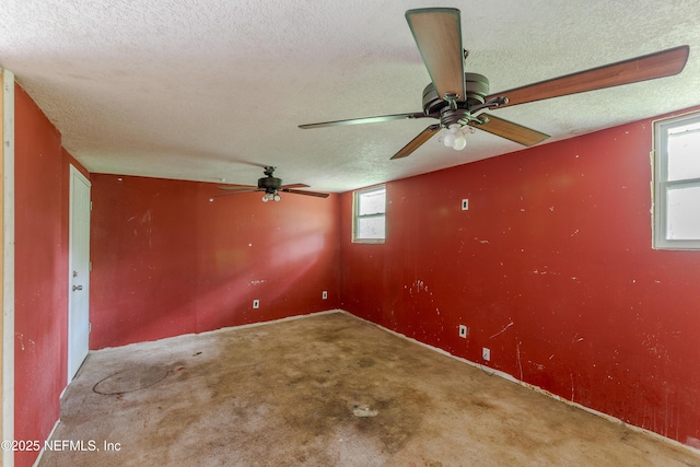 226 Six Pond Trl, Green Cove Springs, FL 32043 - spare room featuring a textured ceiling, a ceiling fan, and carpet flooring