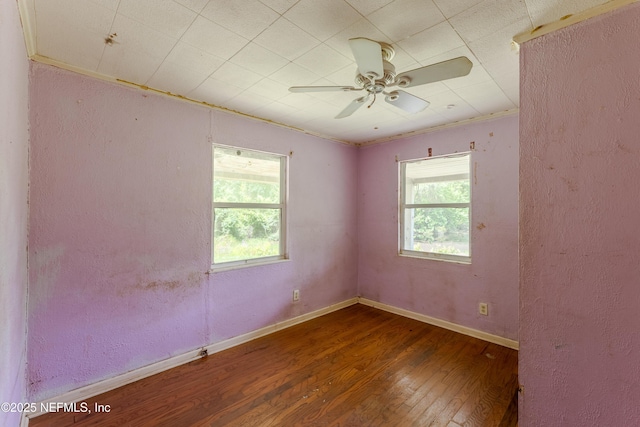 226 Six Pond Trl, Green Cove Springs, FL 32043 - empty room with hardwood / wood-style floors and ceiling fan