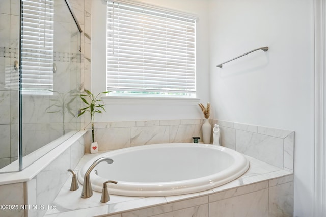 959 Crosswater Lake Dr, Ponte Vedra, FL 32081 - full bathroom with a garden tub and a shower