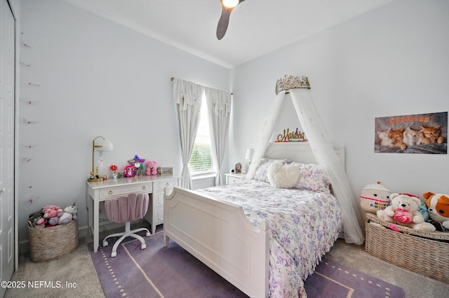 959 Crosswater Lake Dr, Ponte Vedra, FL 32081 - carpeted bedroom with ceiling fan