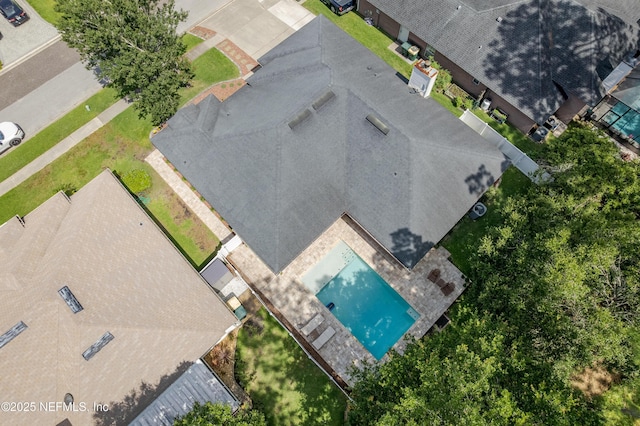 4521 Deep River Way E, Jacksonville, FL 32224 - view from above of property with a pool area