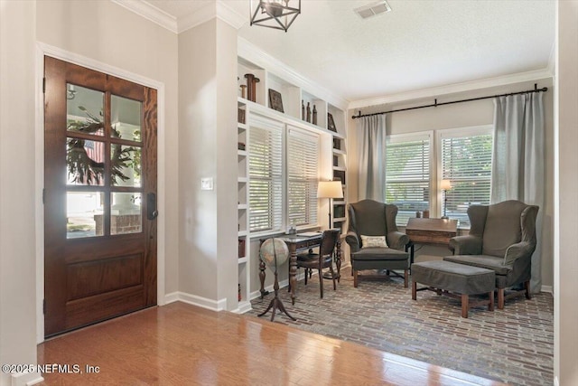 1060 Meadow View Ln, Saint Augustine, FL 32092 - entrance foyer with crown molding and baseboards