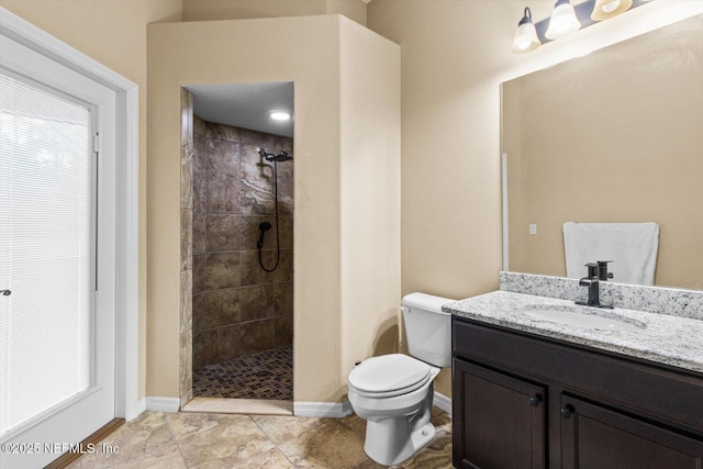 3728 W Florentine Dr, Citrus Springs, FL 34433 - bathroom with vanity and tiled shower