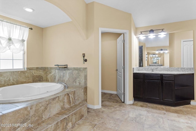 3728 W Florentine Dr, Citrus Springs, FL 34433 - full bathroom with vanity and a garden tub