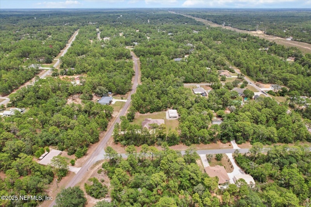3728 W Florentine Dr, Citrus Springs, FL 34433 - aerial view of property and surrounding area with a forest