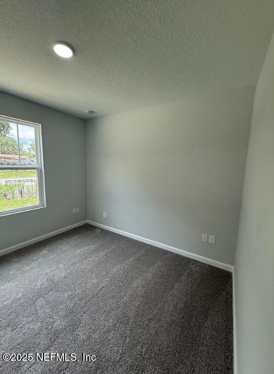 8045 Driggers St, Jacksonville, FL 32220 - spare room featuring a textured ceiling and dark carpet