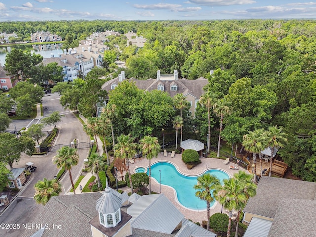 8550 Touchton Rd Unit 932, Jacksonville, FL 32216 - community pool with a wooded view and a patio