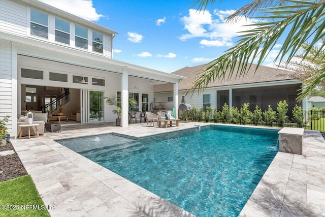 351 Palm Crst Dr, Ponte Vedra, FL 32081 - swimming pool featuring a patio area