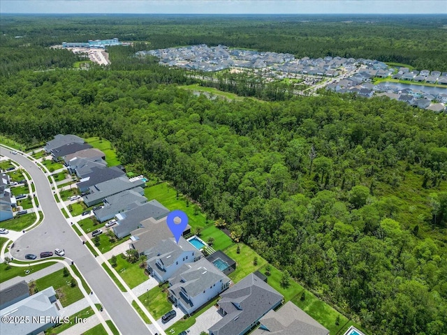 351 Palm Crst Dr, Ponte Vedra, FL 32081 - aerial view of property's location with a heavily wooded area and nearby suburban area