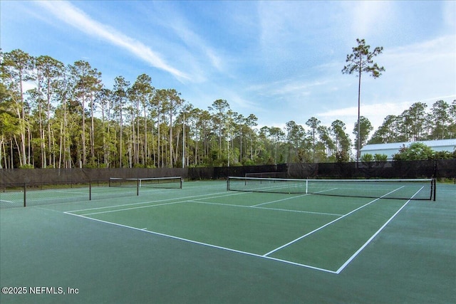 351 Palm Crst Dr, Ponte Vedra, FL 32081 - view of tennis court with community basketball court
