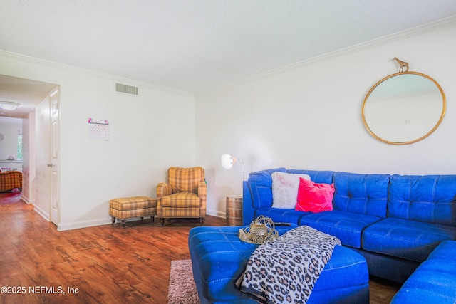 5811 Atlantic Blvd Unit 115, Jacksonville, FL 32207 - living area featuring wood finished floors and crown molding