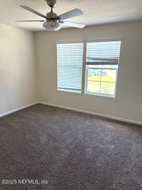 3432 Concord Ct, Green Cove Springs, FL 32043 - carpeted spare room featuring a textured ceiling and a ceiling fan