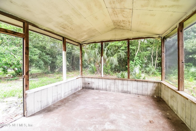 2415 Mill Creek Rd, Jacksonville, FL 32211 - unfurnished sunroom featuring lofted ceiling