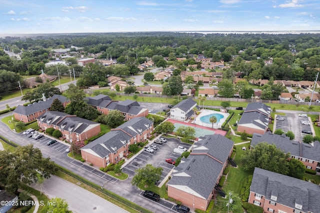 4915 Baymeadows Rd Unit 8B, Jacksonville, FL 32217 - aerial perspective of suburban area with a pool area