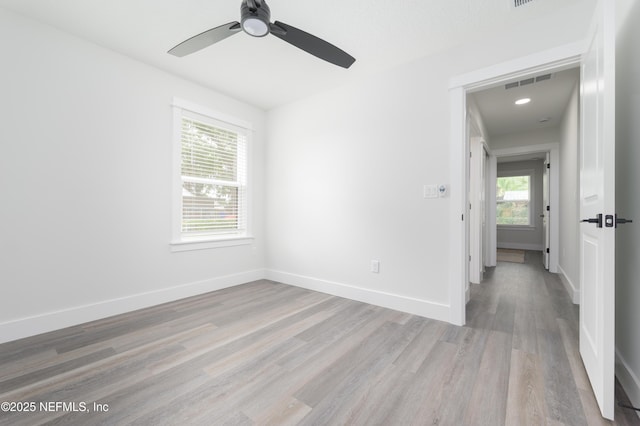 1114 Nantucket Ave, Jacksonville, FL 32233 - unfurnished room with light wood-style flooring and ceiling fan