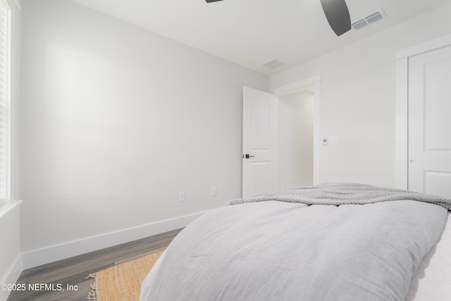 1114 Nantucket Ave, Jacksonville, FL 32233 - bedroom with wood finished floors and ceiling fan