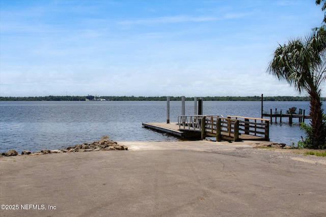 110 Pleasant Dr, East Palatka, FL 32131 - dock featuring a boat ramp and a water view