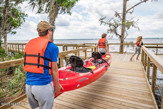 171 Oakmoss Dr, Saint Johns, FL 32259 - dock area with a water view