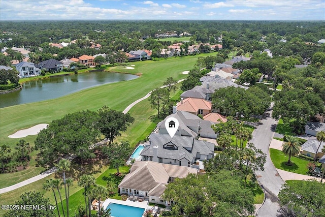 172 Laurel Ln, Ponte Vedra Beach, FL 32082 - aerial perspective of suburban area featuring a golf course and a nearby body of water