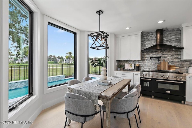 172 Laurel Ln, Ponte Vedra Beach, FL 32082 - dining area with plenty of natural light, light wood finished floors, and recessed lighting