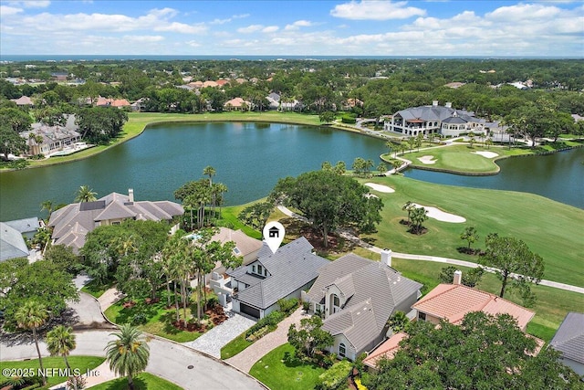 172 Laurel Ln, Ponte Vedra Beach, FL 32082 - aerial perspective of suburban area with a nearby body of water and a local golf course