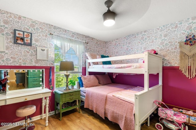190 Colorado Springs Way, Saint Augustine, FL 32092 - bedroom with wallpapered walls and wood finished floors