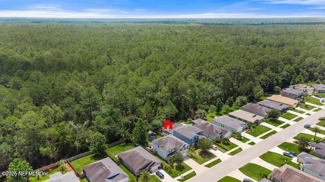 190 Colorado Springs Way, Saint Augustine, FL 32092 - aerial view of property and surrounding area featuring a heavily wooded area and nearby suburban area