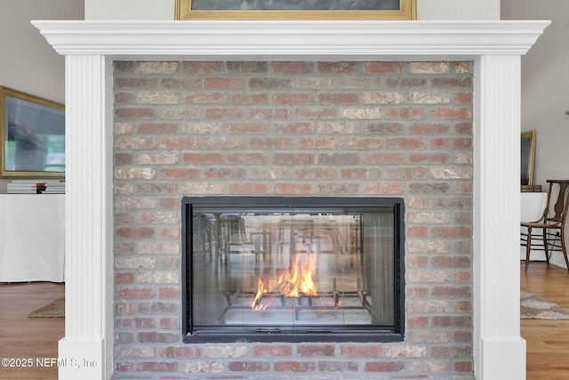 101 Royal Lagoon Ct, Ponte Vedra Beach, FL 32082 - detailed view of a fireplace and wood finished floors