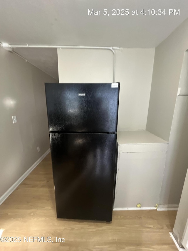 1624 36th St Unit 1-4, Jacksonville, FL 32209 - detailed view of freestanding refrigerator and wood finished floors