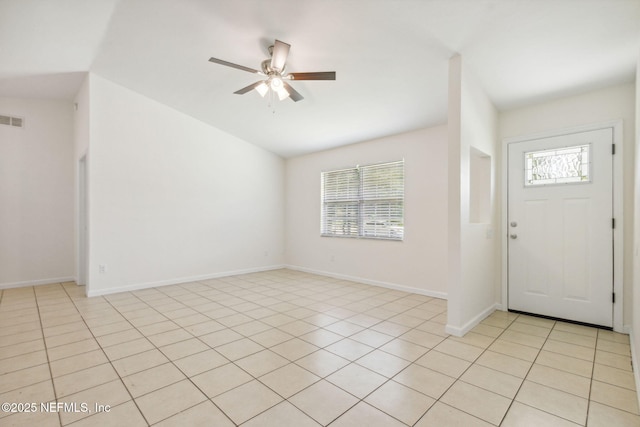 423 S Blvd, Macclenny, FL 32063 - foyer with plenty of natural light, ceiling fan, and light tile patterned floors