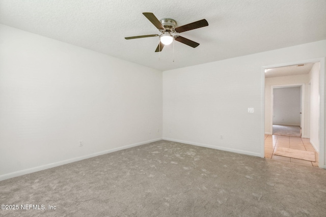 423 S Blvd, Macclenny, FL 32063 - unfurnished room with carpet floors, a ceiling fan, and a textured ceiling
