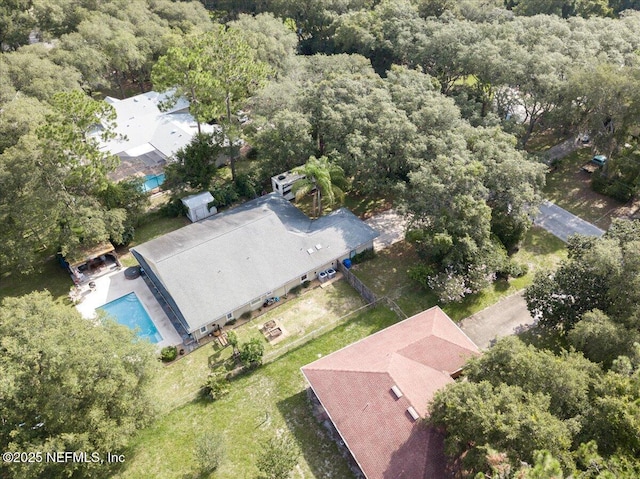 3776 Arrowhead Dr, Saint Augustine, FL 32086 - drone / aerial view of a pool and a forest