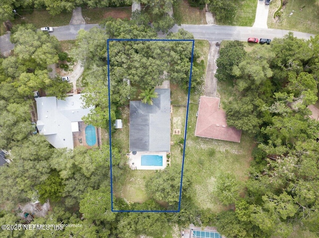 3776 Arrowhead Dr, Saint Augustine, FL 32086 - aerial view of property and surrounding area with property boundaries highlighted