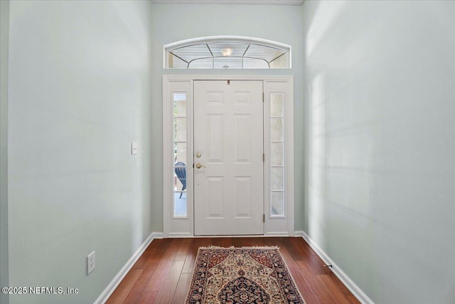 573 N Bridgestone Ave, Saint Johns, FL 32259 - entryway featuring dark wood-style flooring and baseboards