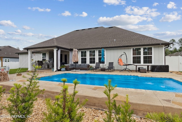 36501 Shortleaf Ave, Hilliard, FL 32046 - view of swimming pool with outdoor lounge area and a patio
