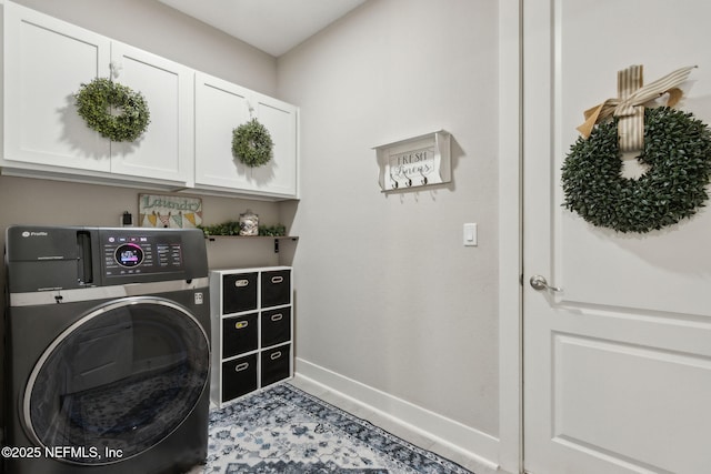 36501 Shortleaf Ave, Hilliard, FL 32046 - washroom with washer / clothes dryer and cabinet space
