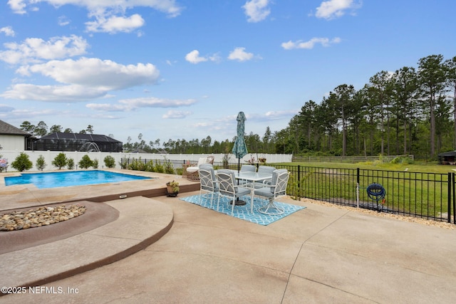 36501 Shortleaf Ave, Hilliard, FL 32046 - view of pool featuring a patio area and a fenced backyard