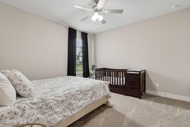 36501 Shortleaf Ave, Hilliard, FL 32046 - carpeted bedroom featuring baseboards and a ceiling fan