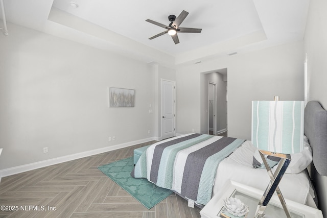 238 Courtney Chase Dr, Saint Augustine, FL 32092 - bedroom with a raised ceiling and ceiling fan