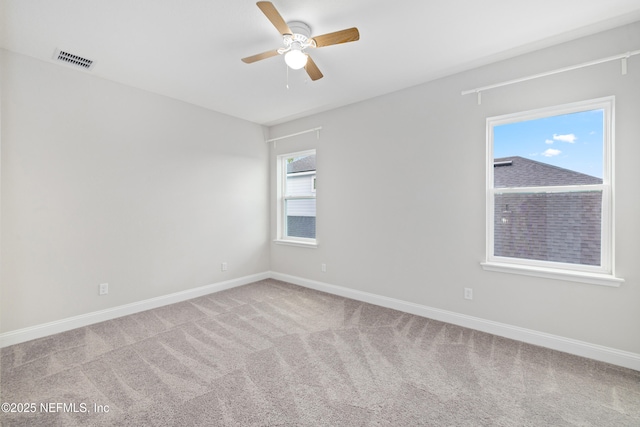 238 Courtney Chase Dr, Saint Augustine, FL 32092 - empty room featuring a ceiling fan and carpet flooring