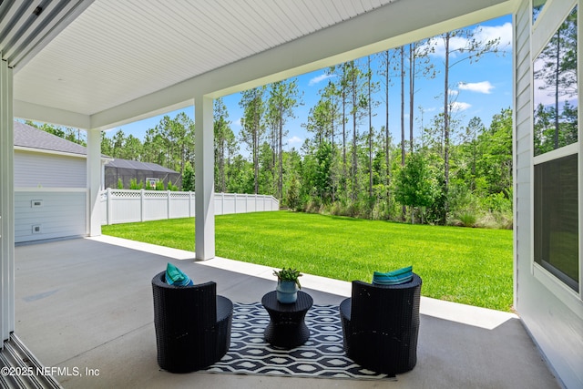 238 Courtney Chase Dr, Saint Augustine, FL 32092 - view of patio with view of wooded area